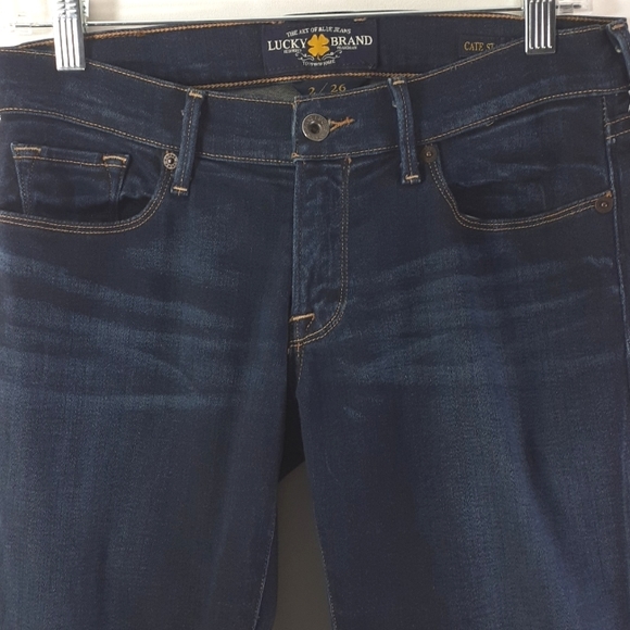 Lucky Brand Cate Stacked Skinny Dark Wash Blue Jeans Size 2/26 7W11463 - Picture 6 of 16